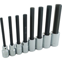 Hex Head Socket Set, Hex, 1/2" Drive, 8 Pcs MAS Chibougamau