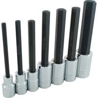Extra Long Hex Head  Socket Set, Hex, 1/2" Drive, 7 Pcs MAS Chibougamau