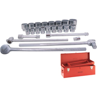 Socket & Attachment Set, 24 Pcs, 1" Drive Size MAS Chibougamau