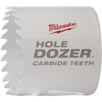 Hole Dozer Saw with Carbide Teeth, 2", 1-63/100" Depth of Cut, Carbide MAS Chibougamau