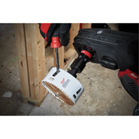 Carbide Hole Saw, 4", 1-31/50" Depth of Cut, Carbide MAS Chibougamau
