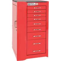 Armoire compl&eacute;mentaire gauche de s&eacute;rie Pro+, 8 tiroirs, 19" la x 19" p x 36-1/2" h, Rouge MAS Chibougamau
