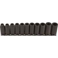 Jeu de douilles longues, 11 Mcx, Chocs, Prise de 3/8", Profond MAS Chibougamau
