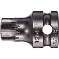 Socket Bit, Triple Square, 5 x 1" L, 3/8" Drive MAS Chibougamau