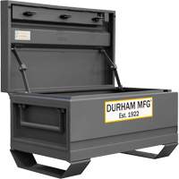 Jobsite Storage Box, 32" x 19" x 17-13/16", Steel, Grey MAS Chibougamau