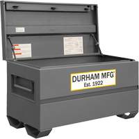 Jobsite Storage Box, 48" x 24" x 27-13/16", Steel, Grey MAS Chibougamau
