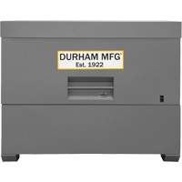 Piano Style Jobsite Storage Box, 60-1/2" W x 34-3/4" D x 49-3/8" H, Grey MAS Chibougamau