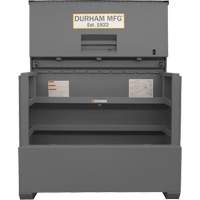 Piano Style Jobsite Storage Box, 60-1/2" W x 34-3/4" D x 49-3/8" H, Grey MAS Chibougamau