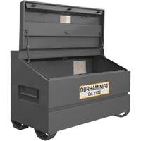 Jobsite Sloped Lid Storage Box, 60" x 30" x 39-3/8", Steel, Grey MAS Chibougamau