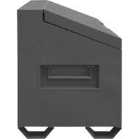 Jobsite Sloped Lid Storage Box, 60" x 30" x 39-3/8", Steel, Grey MAS Chibougamau
