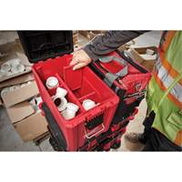 Packout Compact Tool Box, 10" x 16-1/5" x 13", Black/Red MAS Chibougamau