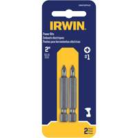 Power Bits, Phillips, #1 Tip, 1/4" Drive Size, 1-15/16" Length MAS Chibougamau