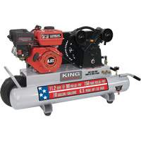 Compresseur d'air sur brouette, Essence, 10 gal. (12 gal. US), 150 PSI MAS Chibougamau