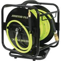 Manual Hose Reel with Hybrid Polymer Air Hose, Air, 1/4" x 100', Single Hose MAS Chibougamau
