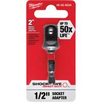 Adaptateur de douille &agrave; chocs Shockwave, 1/4" Prise, Dimension m&acirc;le 1/2", Sph&eacute;rique, 2" lo MAS Chibougamau