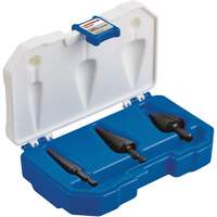 Step Drill Bit Set, 3 Pieces, High Speed Steel MAS Chibougamau