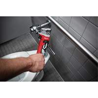 Cl&eacute; &agrave; tuyau &agrave; m&acirc;choires lisses, Cap des m&acirc;choires 2-5/8", Longueur 12", Fini Rev&ecirc;tement en poudre, Prise Ergonomique MAS Chibougamau