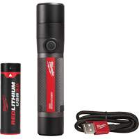 Lampe de poche compacte compatible USB, DEL, 800 lumens, Piles Rechargeable MAS Chibougamau