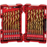 Jeu de forets Shockwave Red Helix, 29 morceaux, Titane MAS Chibougamau
