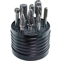Jeu d'al&eacute;soirs au carbure plein &agrave; double coupe Magnum SET 1 DRILLCO, 8 morcea MAS Chibougamau