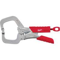 Torque Lock Locking Pliers with Regular Jaws & Grip, 6" Length, C-Clamp MAS Chibougamau
