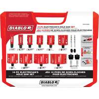 Electrician's Bi-Metal Hole Saw Set, 16 Pieces MAS Chibougamau