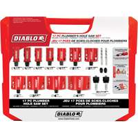 Plumber's Bi-Metal Hole Saw Set, 17 Pieces MAS Chibougamau
