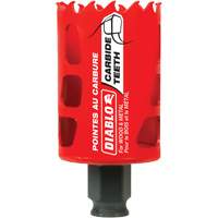 Wood & Metal Hole Saw, 1-3/4", 2-3/8" Depth of Cut, Carbide MAS Chibougamau