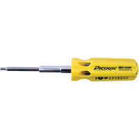Hex-Calibre SAE Multi-Bit Screwdriver, Plastic Handle MAS Chibougamau
