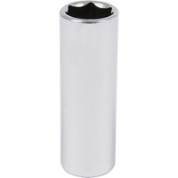 Chrome Socket, 9/16", 3/8" Drive, 6 Points, Deep MAS Chibougamau