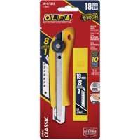 Heavy-Duty Utility Knife with Replacement Blades, 18 mm, Stainless Steel Blade MAS Chibougamau