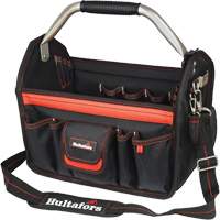 14" Open-Top Tool Carrier, Ballistic Polyester, Black/Red MAS Chibougamau