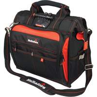 Sac &agrave; outils &eacute;clair&eacute; pour technicien, Polyester balistique, Noir/Rouge MAS Chibougamau