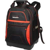 Molded Base Bottom Tool Backpack, Black/Red, Ballistic/Polyester MAS Chibougamau