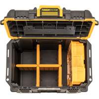 Boîte &agrave; outils compacte et profonde ToughSystem 2.0, 10" x 15-7/20" x 13-4/5", Noir/Jaune MAS Chibougamau