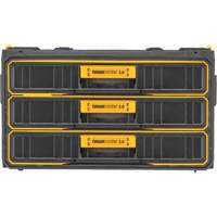 Unit&eacute; &agrave; trois tiroirs ToughSystem 2.0, 21-4/5" x 12-3/10" x 12-3/5", Noir/Jaune MAS Chibougamau