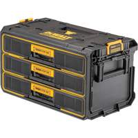 Unit&eacute; &agrave; trois tiroirs ToughSystem 2.0, 21-4/5" x 12-3/10" x 12-3/5", Noir/Jaune MAS Chibougamau