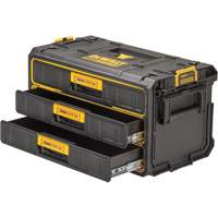 Unit&eacute; &agrave; trois tiroirs ToughSystem 2.0, 21-4/5" x 12-3/10" x 12-3/5", Noir/Jaune MAS Chibougamau