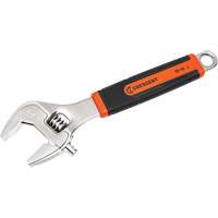 Adjustable Wrench, 10" L, 2-7/10"/38 mm Max Width, Chrome/Polished MAS Chibougamau