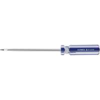 Tournevis &agrave; fente bleu transparent avec bandes, Tige de 5/16", Ronde, Prise en Plastique MAS Chibougamau