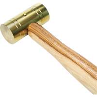 Marteau en laiton avec manche en noyer, Poids de la t&ecirc;te 1 lb, 11" lo MAS Chibougamau
