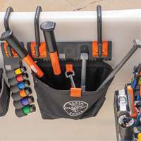 Module de poche pour quincaillerie avec crochet en S Bucket Work Centre, Nylon, 1 pochettes, Noir/Orange MAS Chibougamau