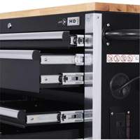 HDRC5212 Armoire mobile de s&eacute;rie HD, 12 tiroirs, 51-1/4" la x 21" p x 40-3/10" h, Noir MAS Chibougamau