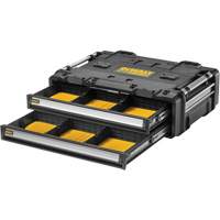 Bloc &agrave; 2 tiroirs TOUGHSYSTEM 2.0 DXL, 30" x 21-13/20" x 10", Noir/Jaune MAS Chibougamau