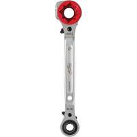 Lineman's 5-in-1 Ratcheting Wrench with Milled Strike Face, 3/4"/1"/1-1/8" Drive, Ergonomic Handle MAS Chibougamau