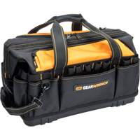 Sac &agrave; outils de 20" pour les professionnels, Nylon, 33 pochettes, Noir/Orange MAS Chibougamau