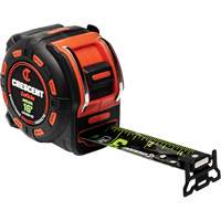 Shockforce NITE EYE Magnetic Tape Measure, 1-1/4" x 16', SAE Graduations MAS Chibougamau