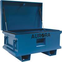 Coffre &agrave; outils de chantier, 33" x 20-3/10" x 18-3/10", Acier, Bleu MAS Chibougamau