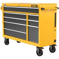 Postes de travail industriel mobile, 8 tiroirs, 52" la x Jaune MAS Chibougamau