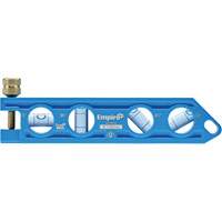 Niveau torpille moul&eacute; sous pression TRUE BLUE, 6" lo, Aluminium, 4 fioles MAS Chibougamau